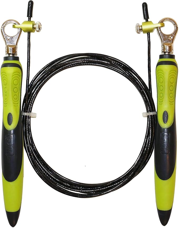 Ergogrip Super Speed Jump Rope, Black, 2mm