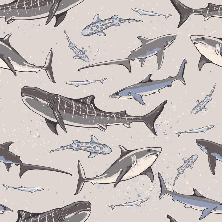 Burp Cloth - Sharks