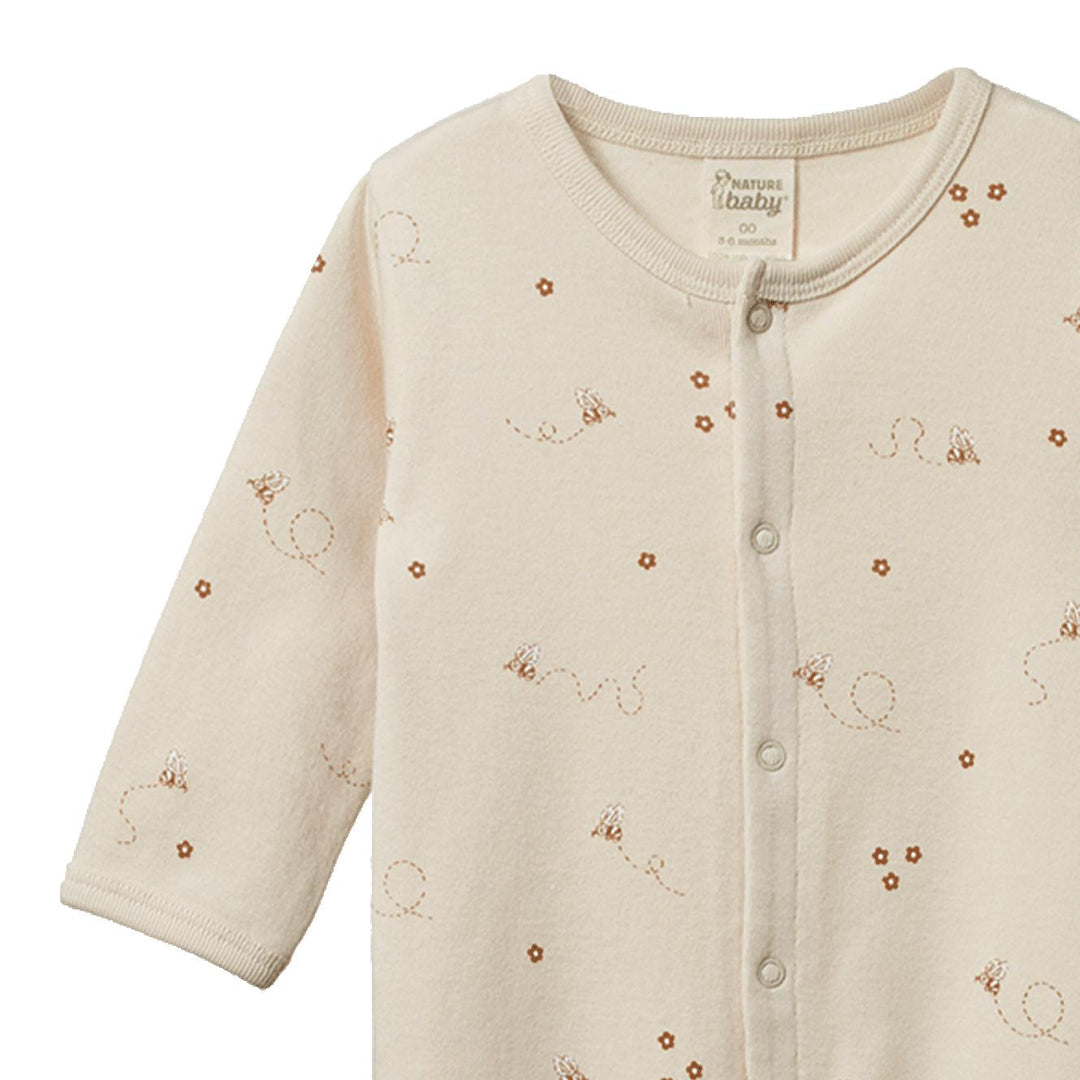 Cotton Stretch And Grow - Bumble Bee Print