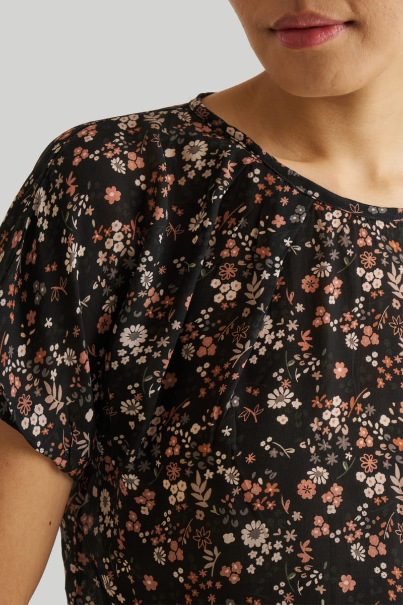 Balloon Sleeve Top - Wildflower Waltz