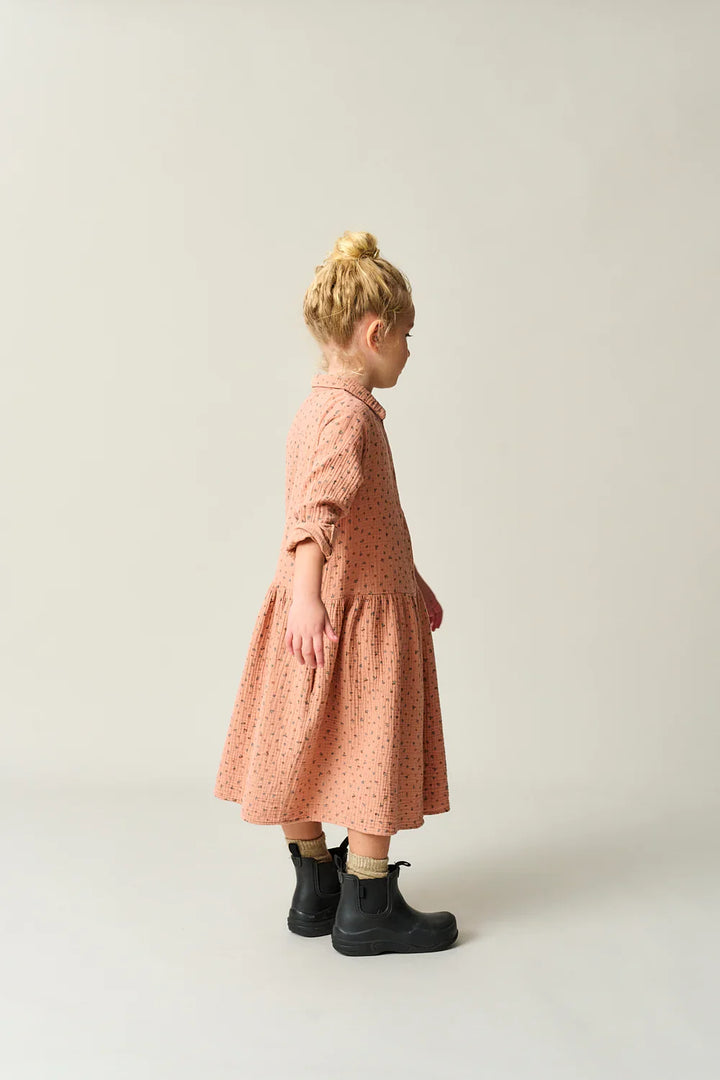 Floral Gauze Dress - Pink