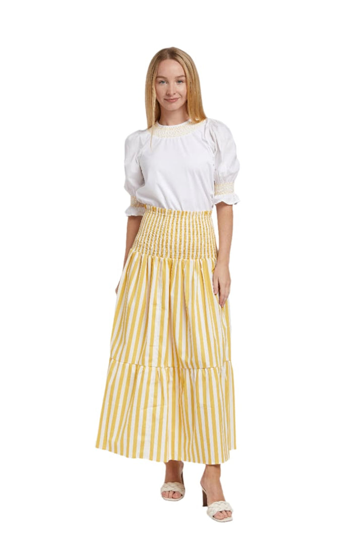 Leah Skirt - Sun Stripe
