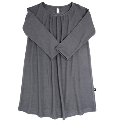 Sweetheart Dress - Charcoal Rib