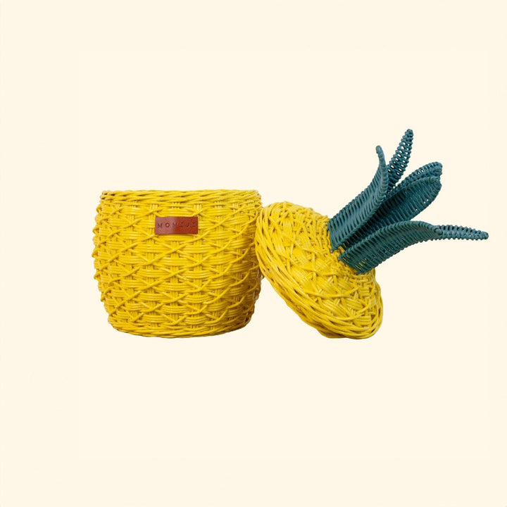 Pineapple Storage Basket Small - Yellow