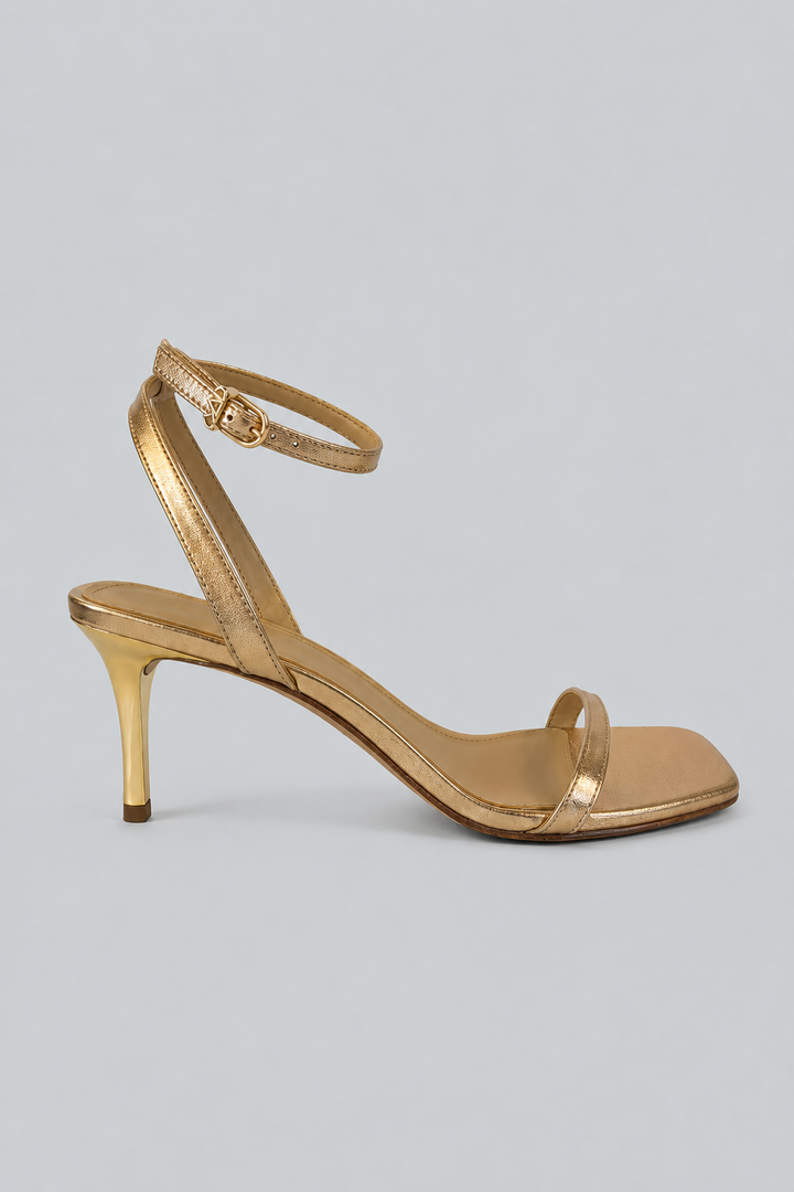 Women's Liana Mid Heel Sandals - Pale Gold
