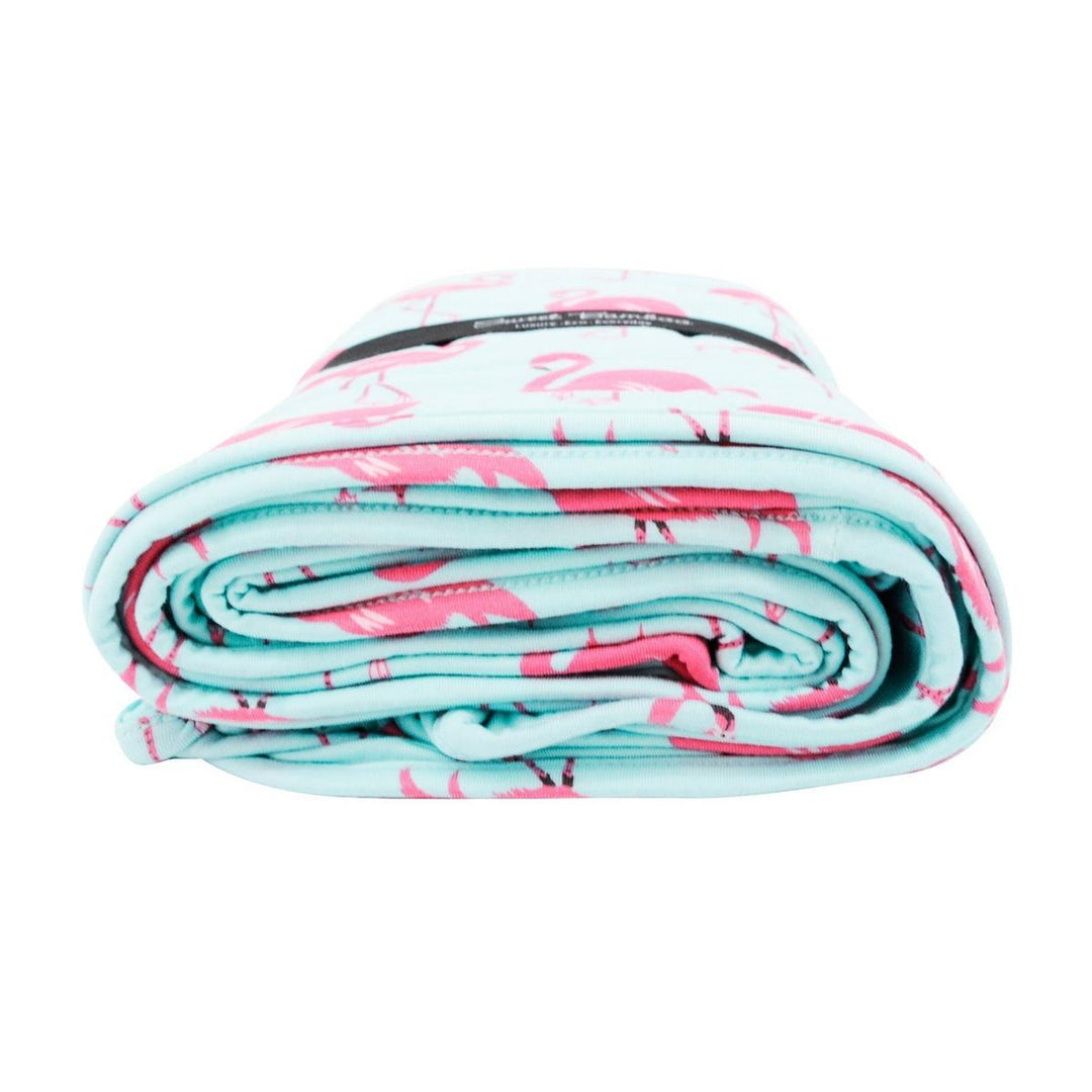Big Kid Blanket - Flamingo Aqua