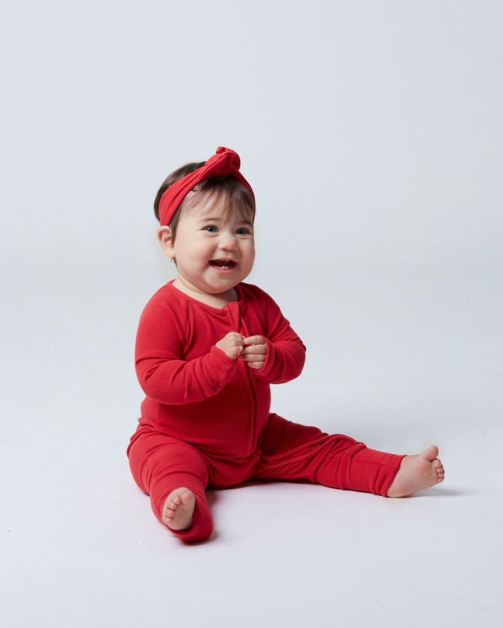 Headband Bow - Classic Red