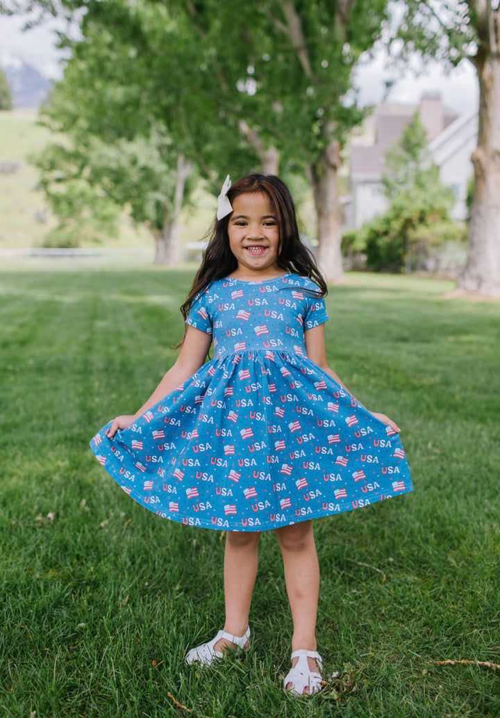 Day Dress - Blue Usa