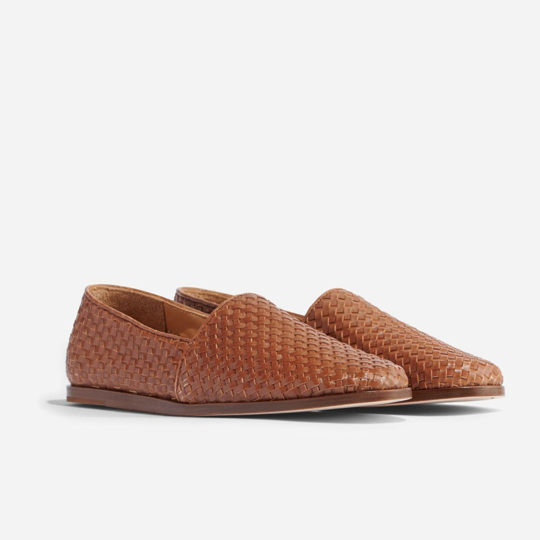 Alejandro Woven Slip On - Brown
