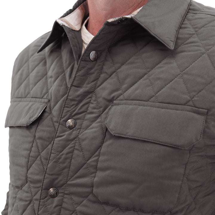 Jameson Recycled Quilted Jacket - Smoke