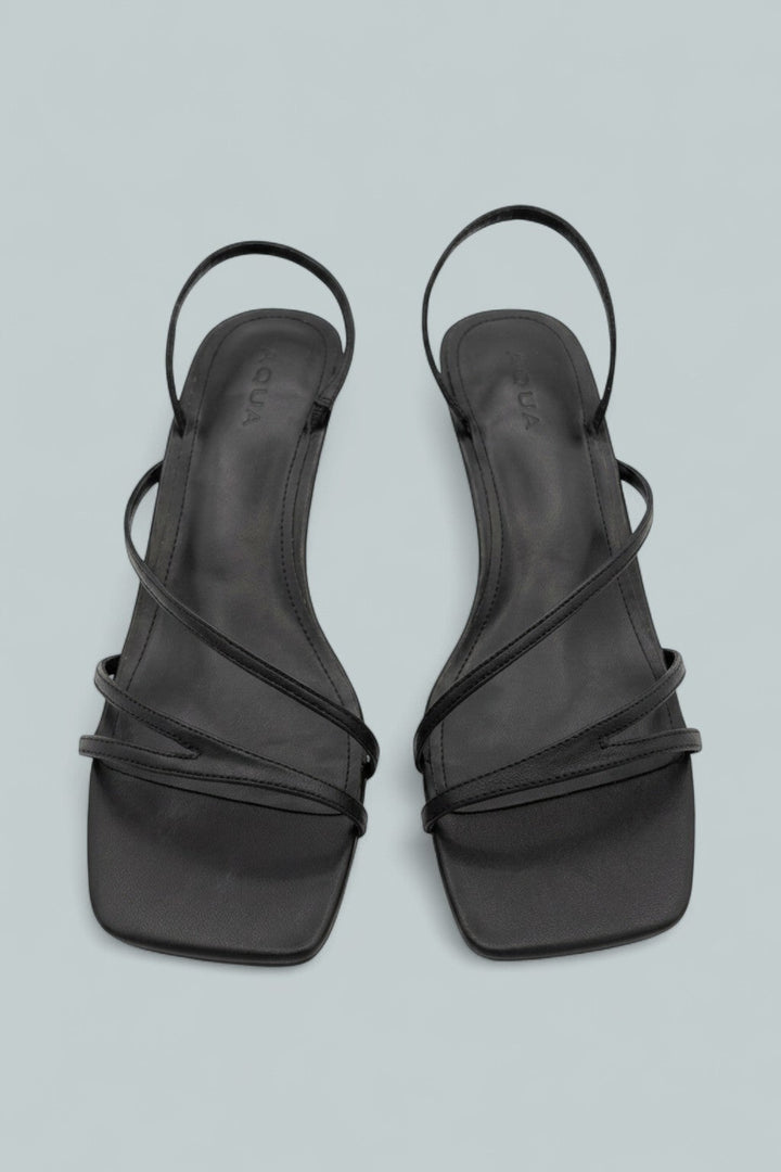 Women's Flona Strappy Sandals Exclusive - Black Leather