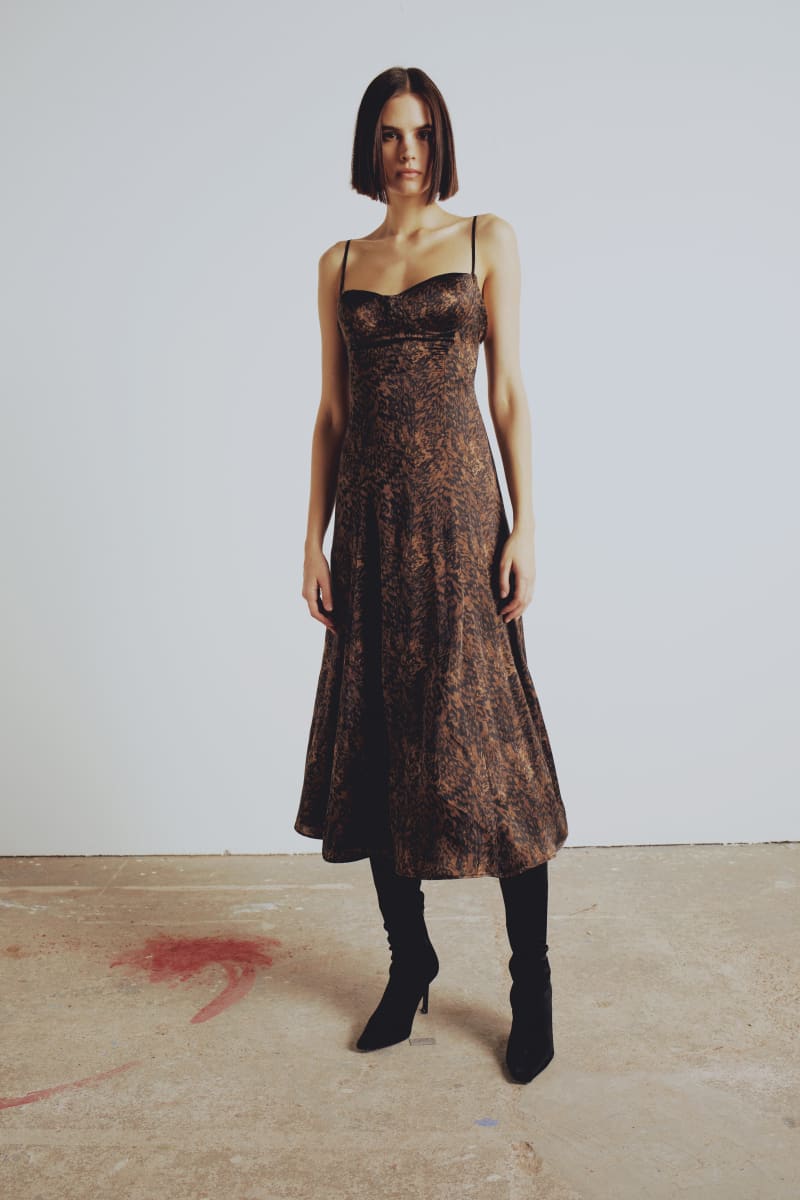 Pure Silk Your *Itch Silk Dress - Leopard