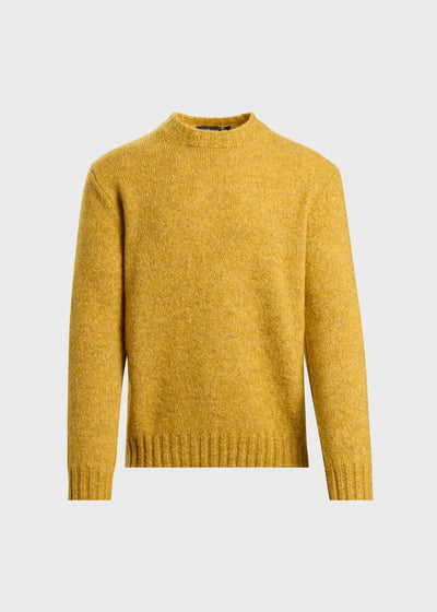 Alpaca Blend Crewneck Pullover - Gold