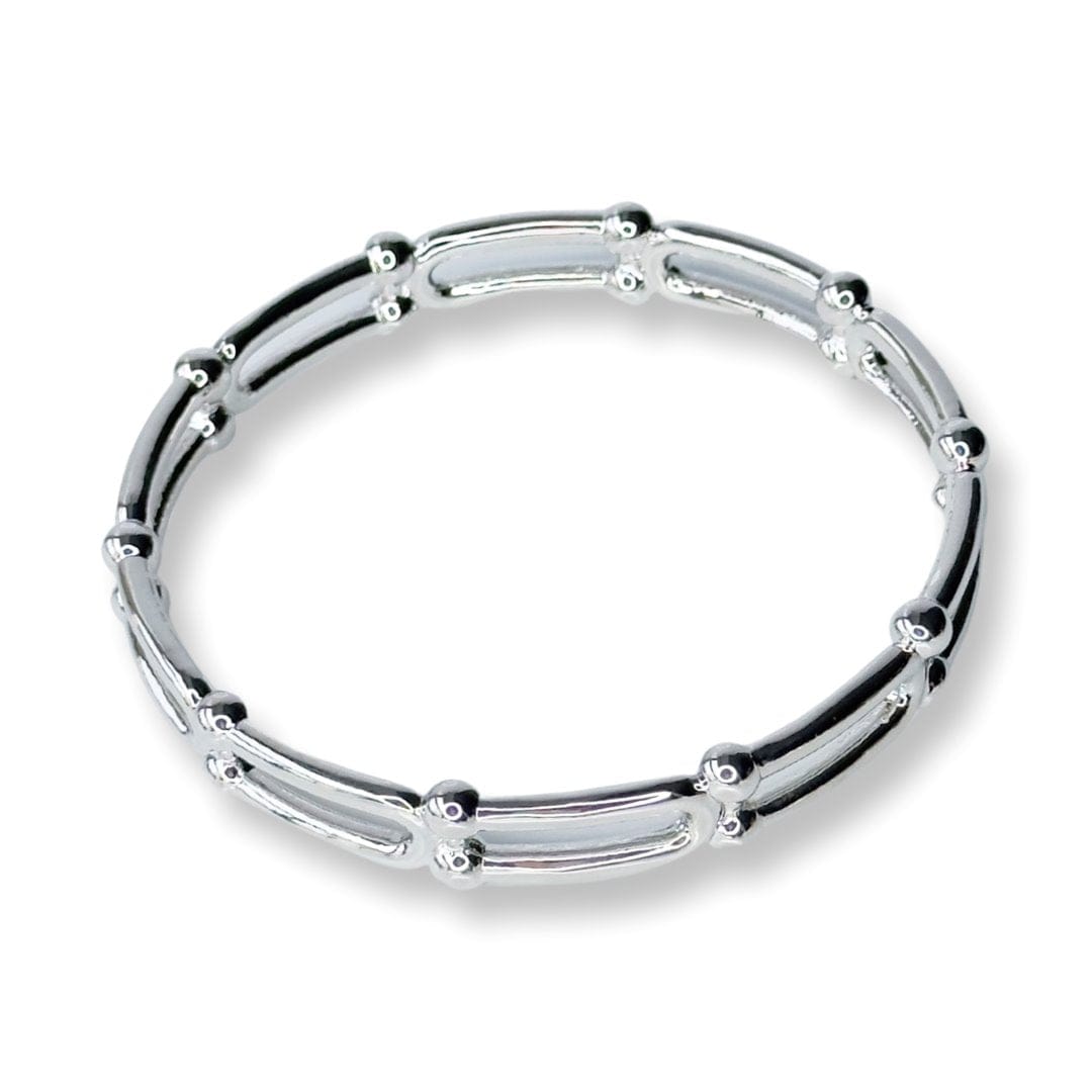 Grit Bangle - Silver