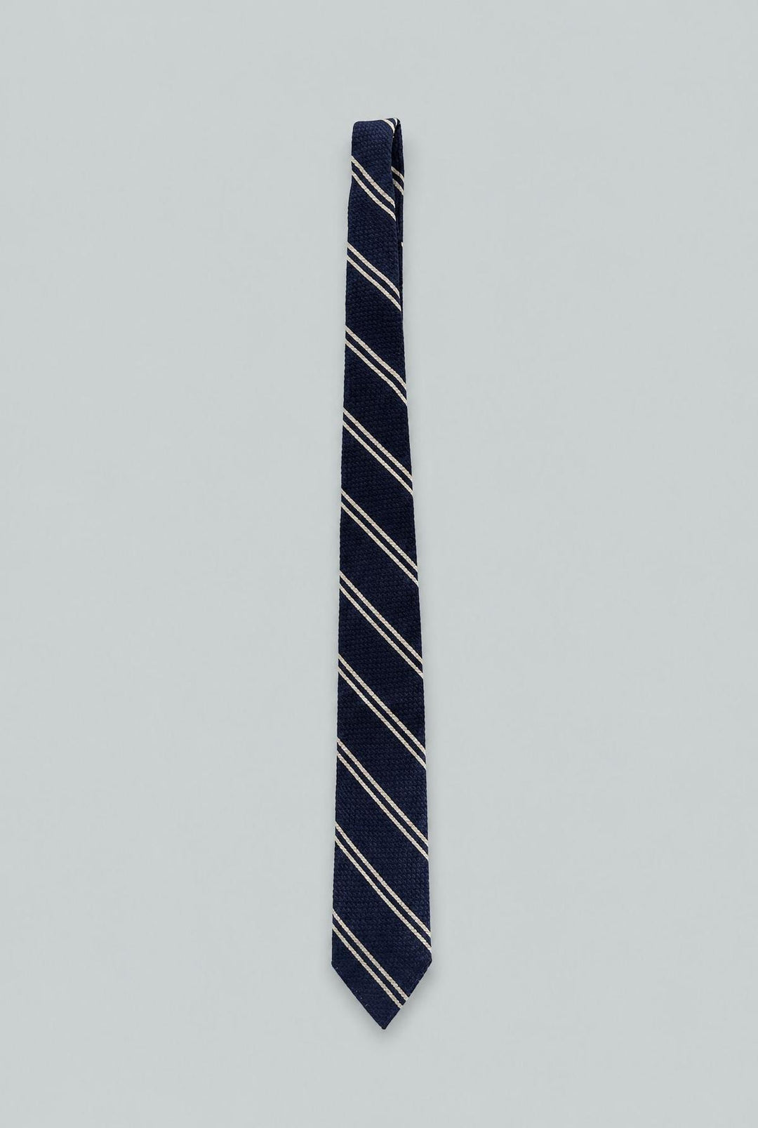 Silk Grenadine Stripe - Navy