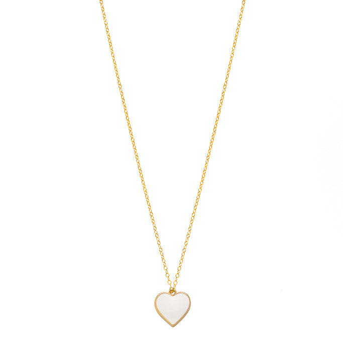 Single Hearted Girl White Necklace Magnetic Clasp Jewelry for Self Love