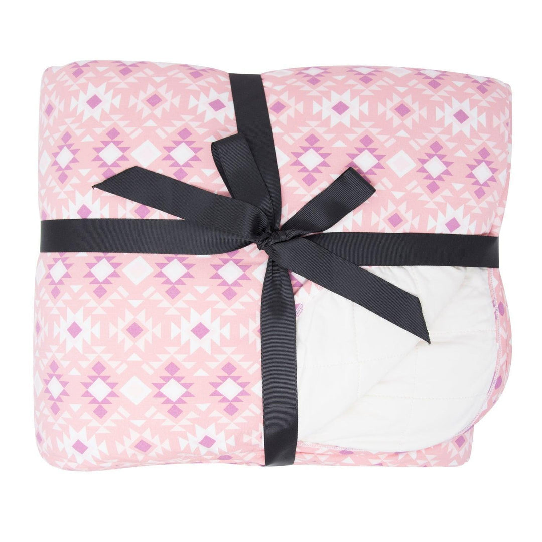 Quilted Blanket - Aztec Pink