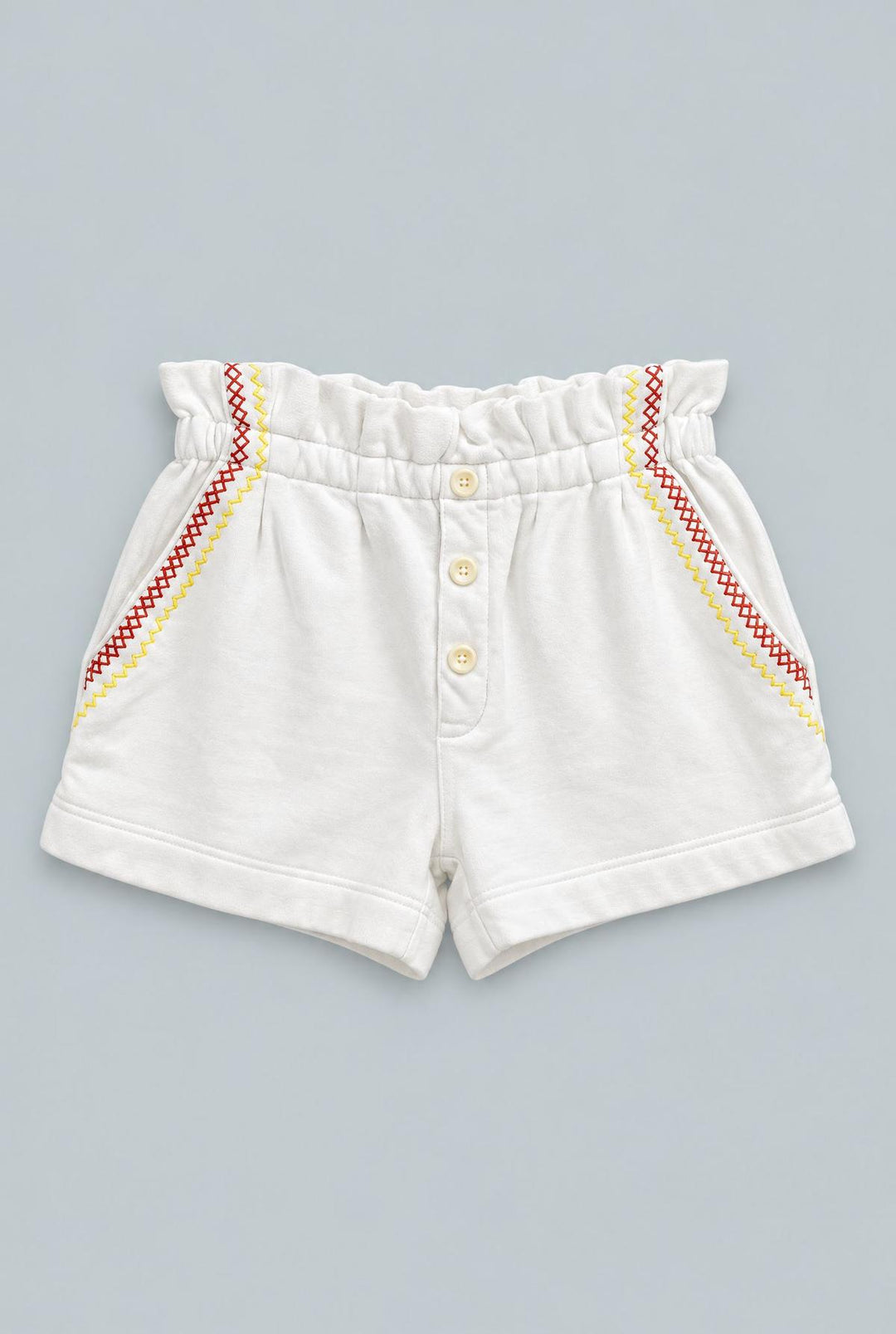 Hazel Paperbag Sweatshorts - White
