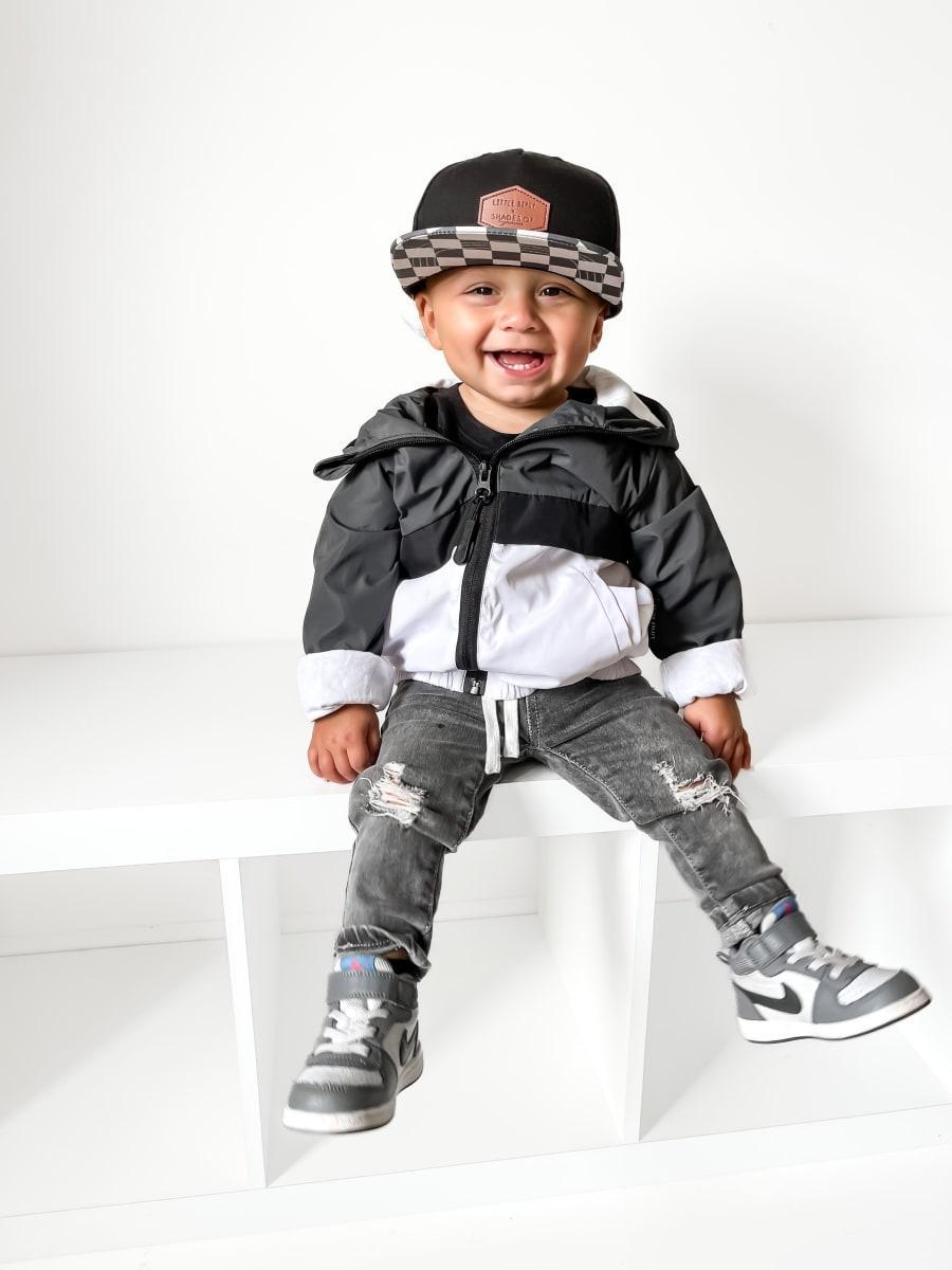 Baby Distressed Denim - Grey Wash