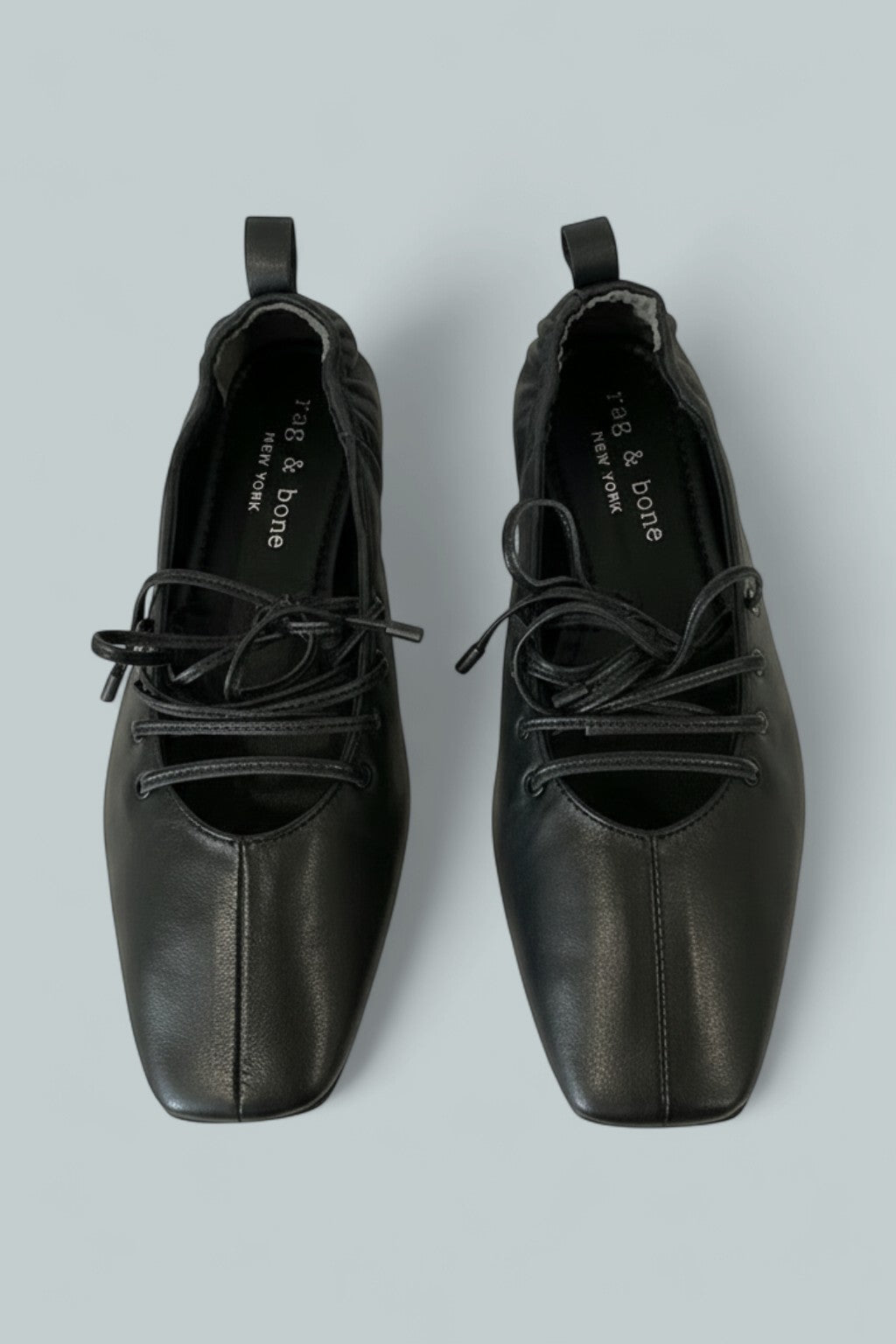 Sophia Leather Ballet Flat - Black