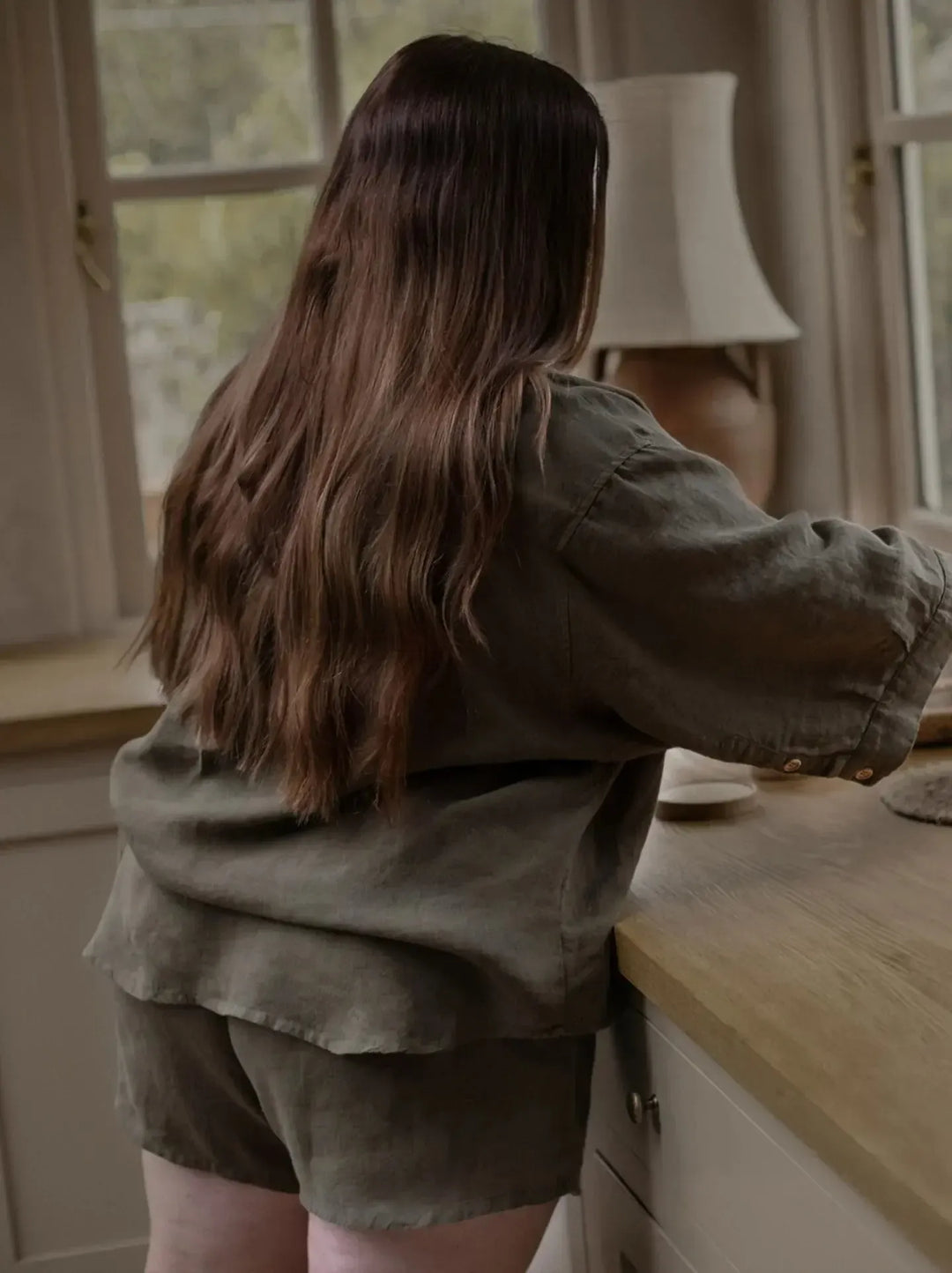 The Linen Short - Women's - Olive