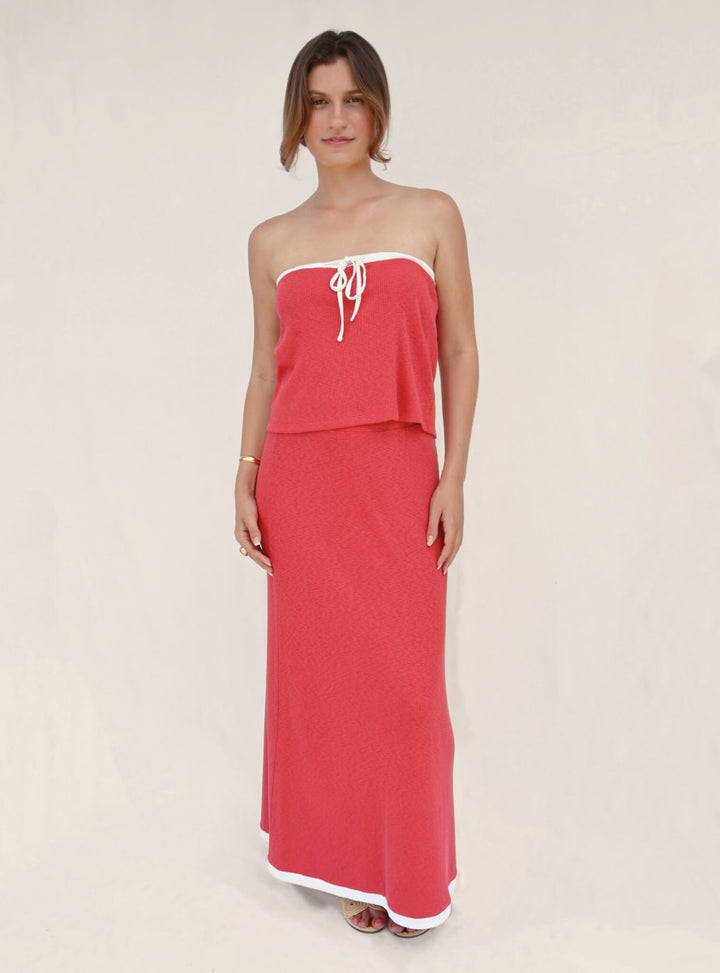 Paz Skirt/Top - Berry Red