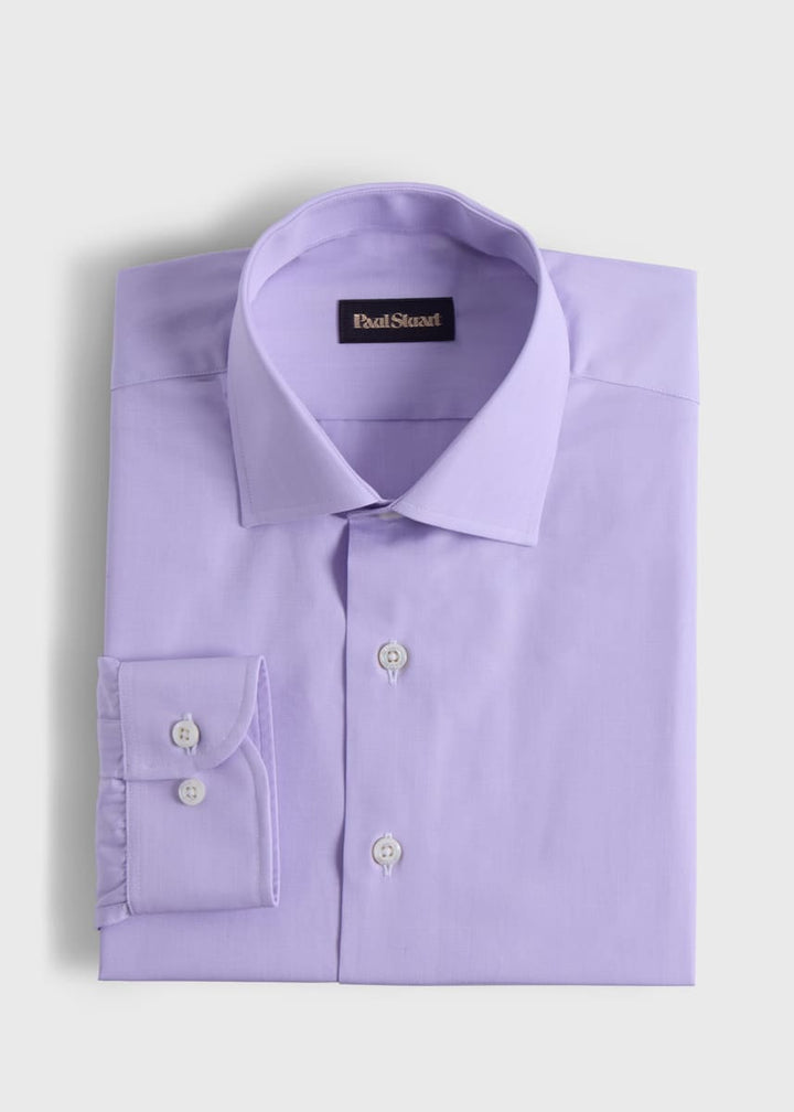 Cotton Solid Shirt - Lilac - Collared Shirt