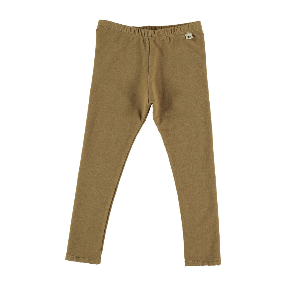 Organic Fleece Leggings - Camel