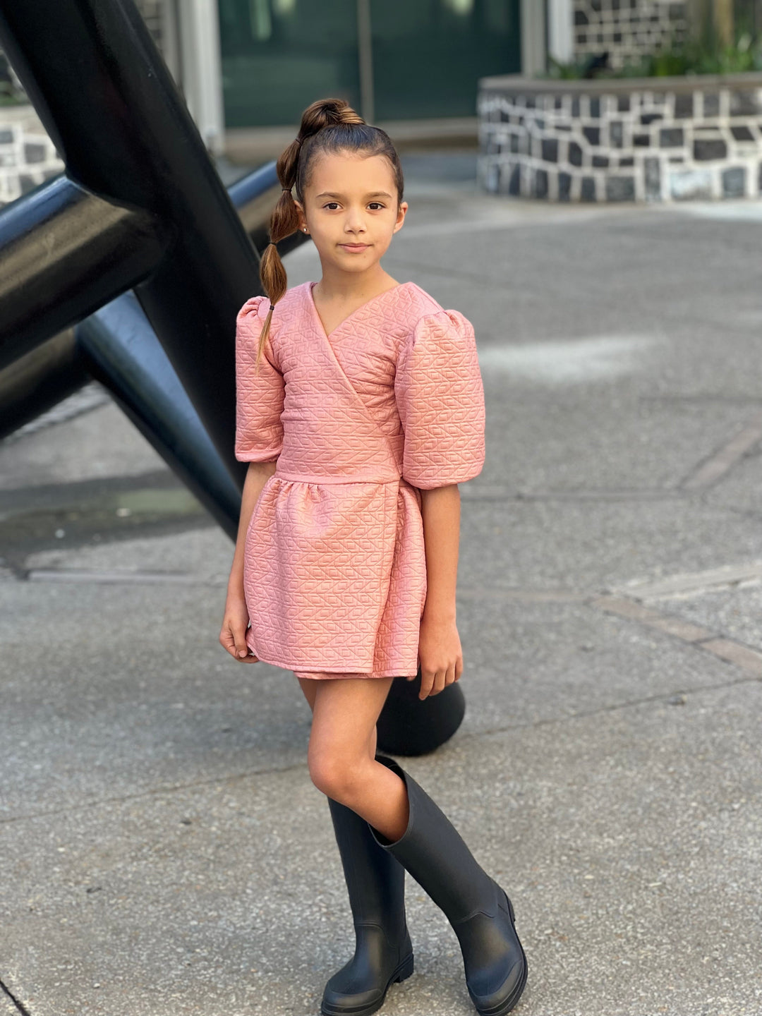 Pink Wrap Dress - Pink