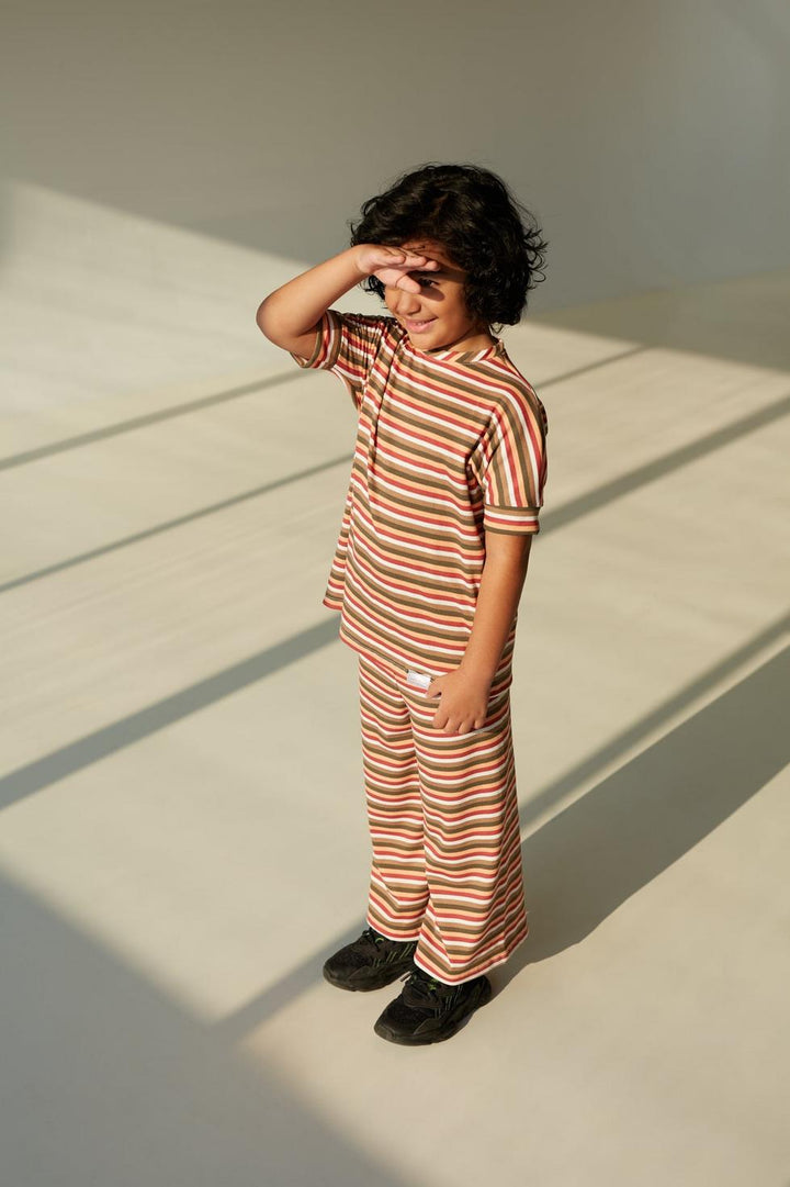 Grow With Me T-Shirt - Sunset Stripes