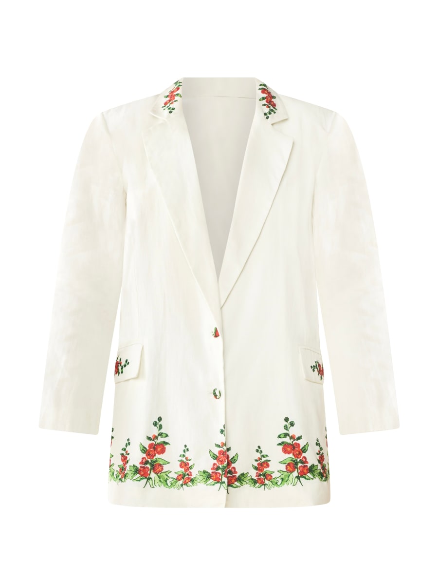 Sloan Blazer x Larsen McDowell - White Larsen Watercolor