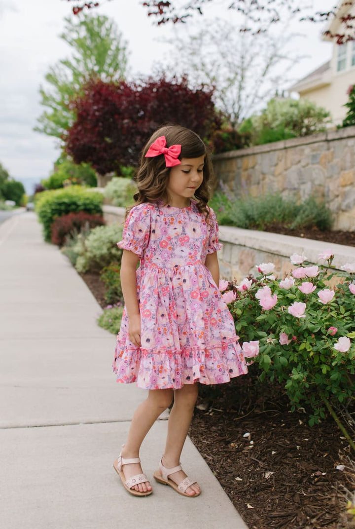 Aura Poplin Dress - Love Is Blooming
