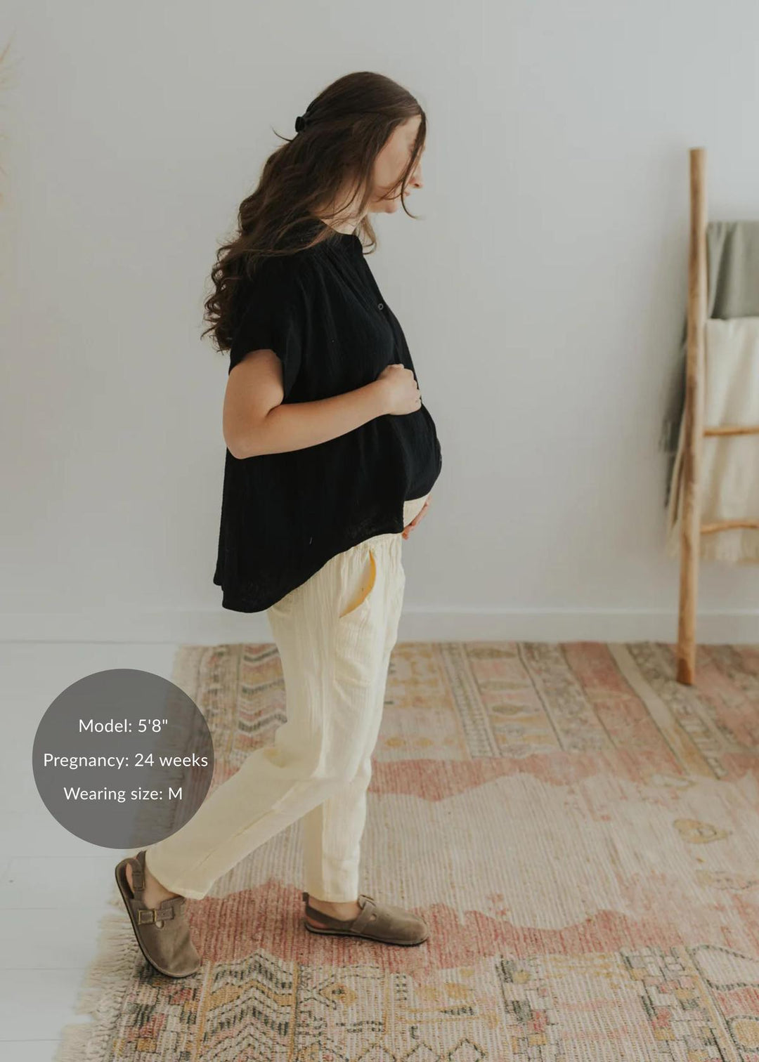 Everyday Transitional Cotton Breeze Gauze Pant - Pale Oat
