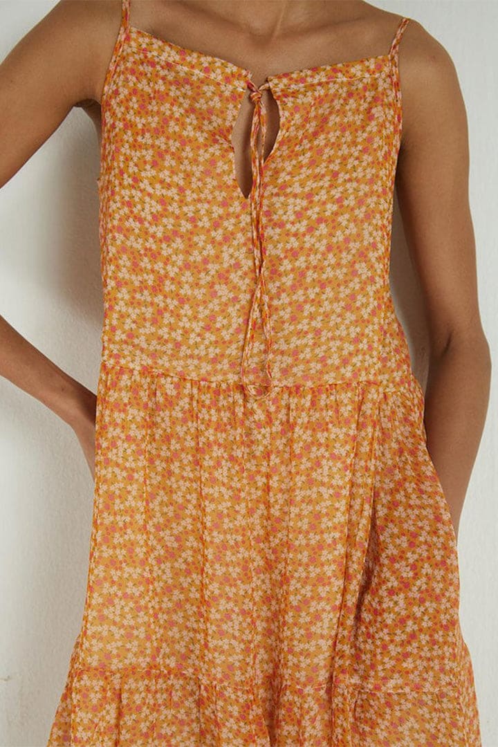 Sunset To Sunrise Dress - Dizzy Mustard