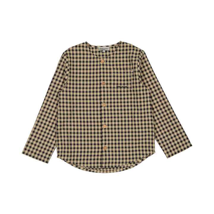 Gaston Wheat Square Shirt - Vichy Wheat