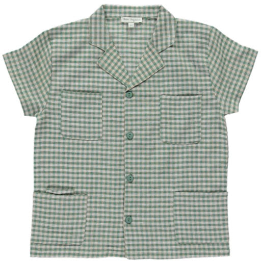 Uma Shirt - Green Gingham