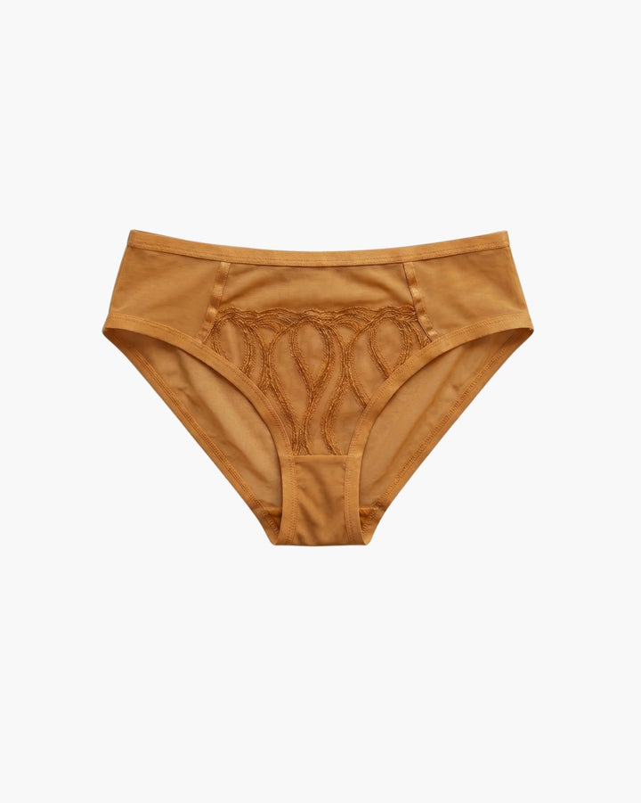 Unconditional Self-Love Highwaist Briefs - Mustard - FINAL SALE