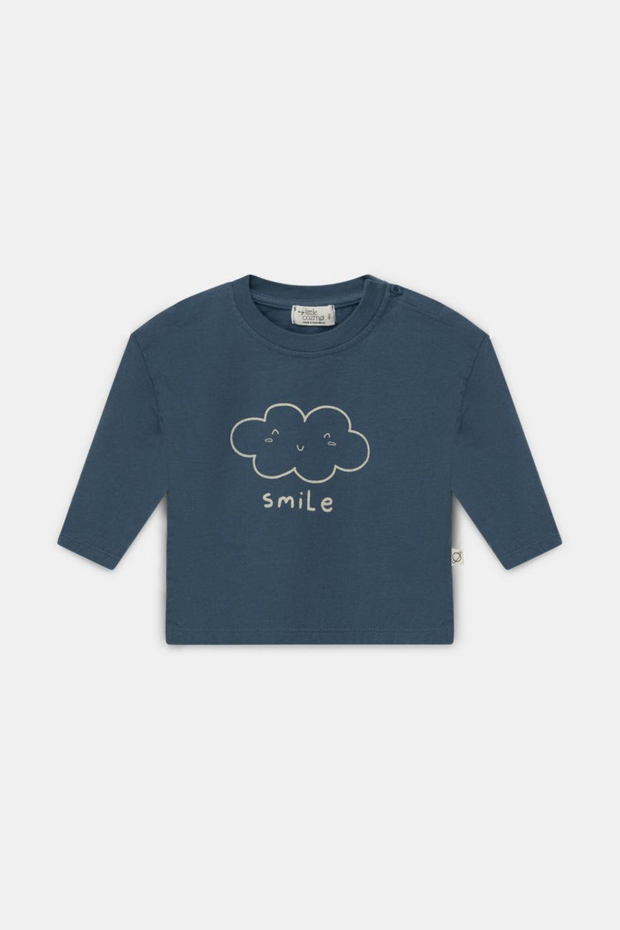 Organic basic print baby t-shirt - Blue - shirt - baby