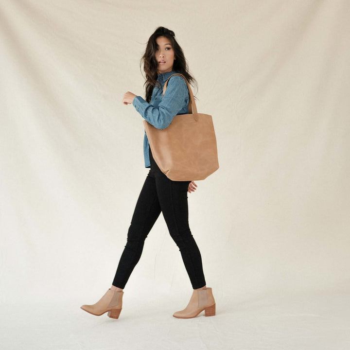 Heeled Chelsea Boot - Almond - FINAL SALE