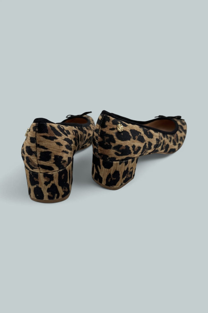 Maddy Velvet Pump - Leopard Multi