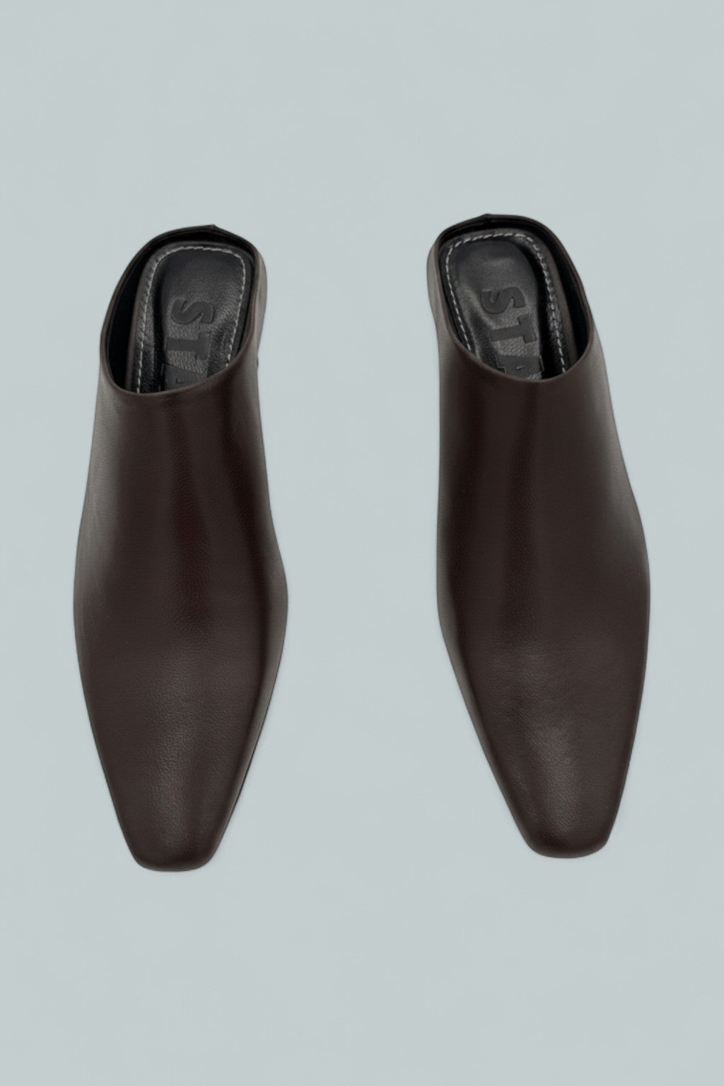 Women's Wally Leather Mid Heel Mules - Espresso Leather