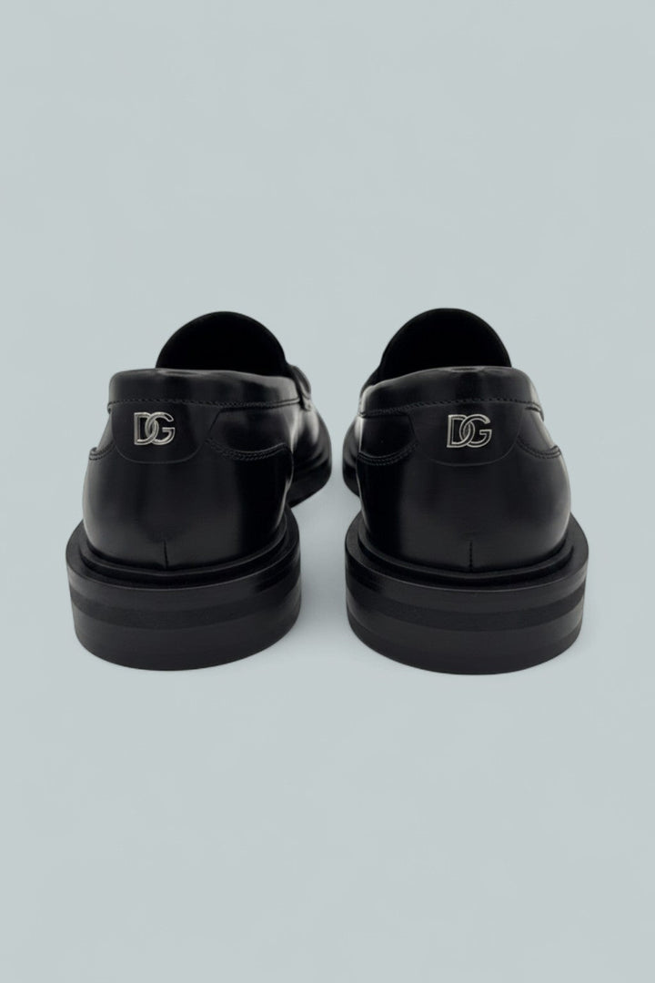 Altavilla Brushed Calfskin Loafers - Black