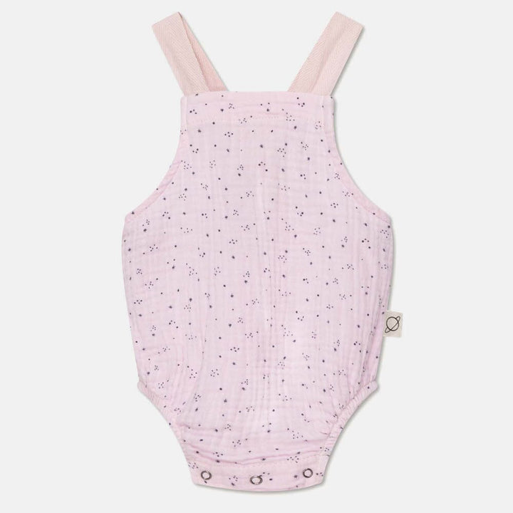 Gauze Star Print Baby Romper - Pink One Pieces My Little Cozmo 