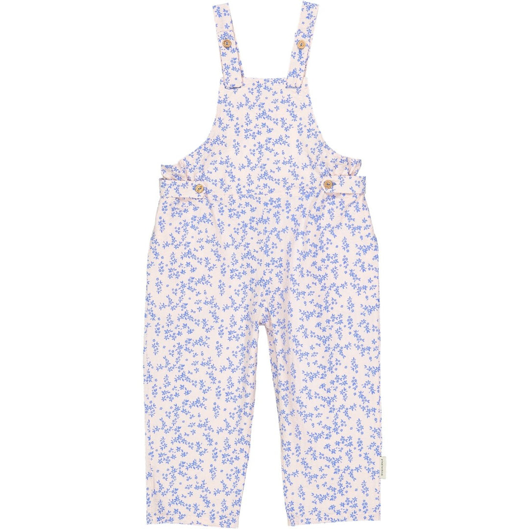 Baby Jumpsuit - Light Pink w/ Blue Little Flowers Pants Piupiuchick 