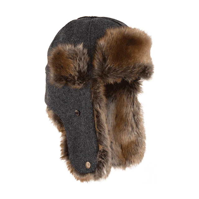 Trapper Hat - Charcoal
