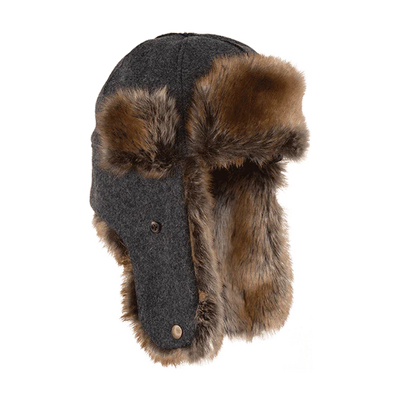 Trapper Hat - Charcoal
