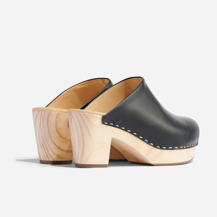 All-Day Heeled Clog - Black - FINAL SALE