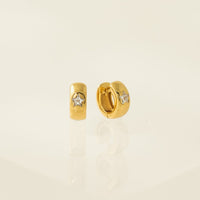 Star Chunky Huggie Hoop Earrings