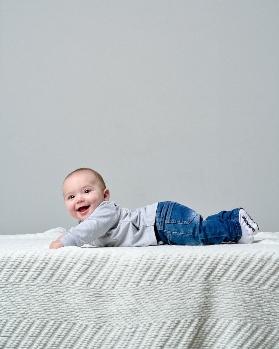 Baby Classic Distressed Denim