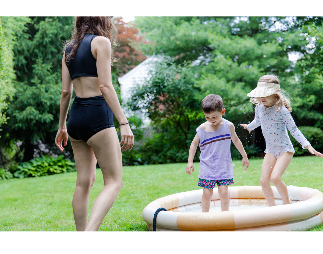 Collab Tie Swim Crop